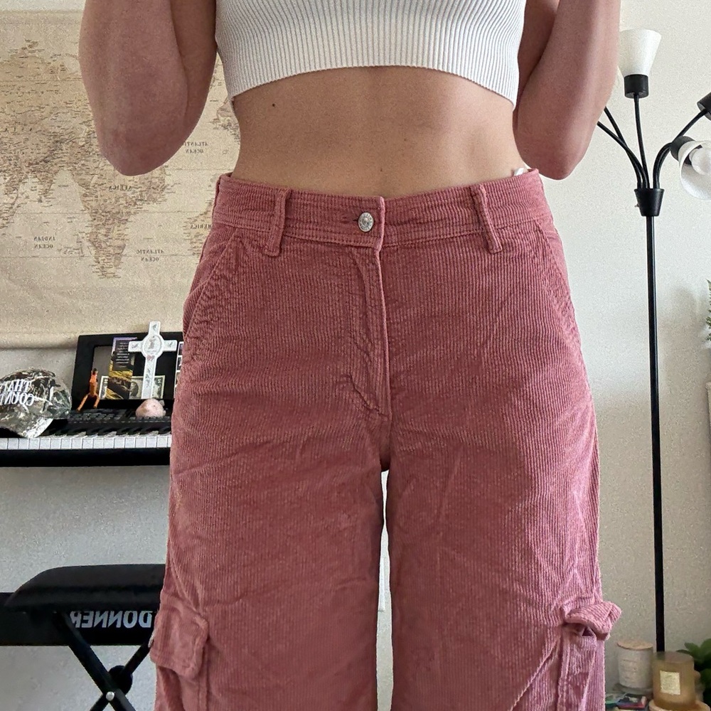 American Eagle Outfitters Pink Corduroy Pants